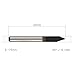 45 Degree Engraving Bits,EnPoint High-Precision Carbide CNC Engraving Bits 3.175mm 1/8In Shank 0.1mm Tip Dia Sharp Conical Metal Engraving Tool V-bits for PCB Wood Acrylic Copper Aluminum (Pack of 5)