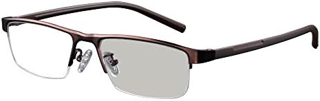 Transition photochromic Reading Glasses Optical Hyperopia Custom Strength Metal Frame and case UV400 Sunglasses