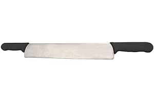 Cozzini Cutlery Imports 15” Double Handled Cheese, Watermelon & Soap Knife Black Fibrox Handle