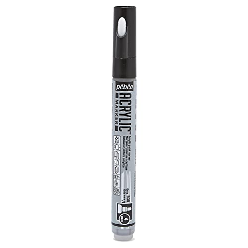 PEBEO Acrylic Marker, 4 mm Round Tip, Grey
