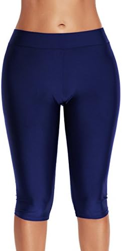 Swim Capri Pant For Women Swimming Legging Tights Tankini Bottoms Swimsuit Sport Rashguard Sun Protection