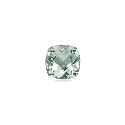 Mysticdrop Natural Loose Green Amethyst Cushion Checker Board Cut from 5MM-13MM (6mm)