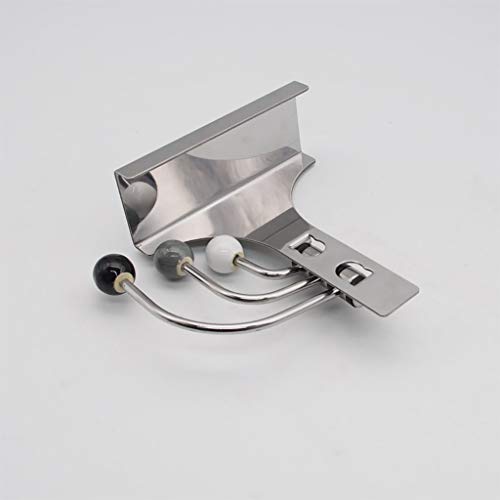 MSOO Over-The-Door Hook Rack Metal 3 Hooks Hanger Storage Holder Hanging Coat Hat (A)