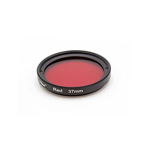 vhbw Universal Farbfilter rot für Kamera Objektive mit 37mm Filtergewinde - Rotfilter