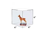 Marketing Holders Clear Acrylic Cube Display 4"L x