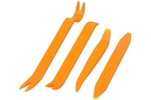 Car Trim Removal Tool Kit - 4 pcs, Orange, Modern Style, Polypropylene Material, Countertop Mounting, Car Repair Tool Kit