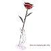 Clear Acrylic Display Stand Holder Transparent Plastic Support Base for 24K Gold Plated Rose Flower(Only Stand)