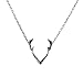 SPUNKYsoul Deer Antler Necklace Silver