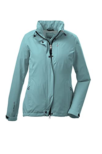 Killtec Women's Chaqueta funcional con capucha enrollable, plegable - KOS 25 WMN JCKT, aqua, 50, 38287-000