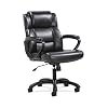 HON Sadie Mid-Back Executive Chair, with Fixed Padded Arms, PACKS, Black