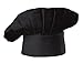 Chefskin BLACK Big & Tall 2X XXL Chef Hat Extra 2 in. Velcro Adjustable