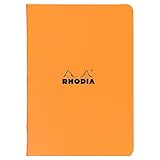 Rhodia Staplebound Orange Lined Notebook 8 1/4 X 11