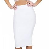 HLBandage High Waist Pure Color Knee Length Rayon Bandage Skirt