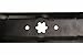 USA Mower Blades (2 MTD616MBP Toothed Extra High-Lift for MTD 490-100-M115 942-616 742-04087 Length 21-3/16 in. Width 2-3/4 in. Thickness .150 in. Center Hole 6 Point Star 38 in. Deck