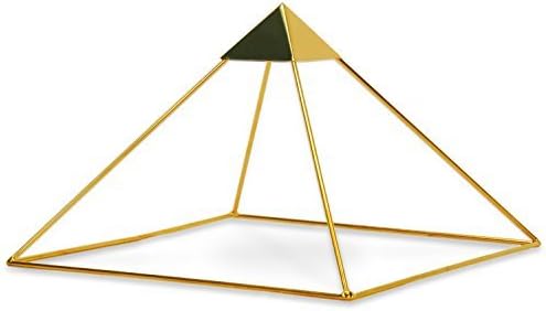 Finest Quality 51 Degree 9 24k Gold-plated Copper Meditation Pyramid for Healing - With Capstone by Buddha Maitreya the Christ