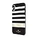 kate spade new york Black/White/Gold Stripe 2 Case for iPhone X/XS - Defensive Hardshell
