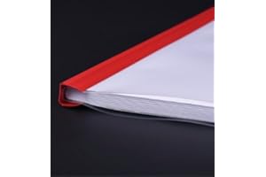 AKAHA Plastic File Folder 10mm Sliding Bar Report Covers, 18C, 40 Sheet Capacity, Transparent Resume Presentation File Folders Organizer Binder for A4 Size Paper, 10 Pcs