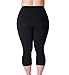 ZERDOCEAN Women's Plus Size Lightweight Printed Capri Leggings style-008 2X