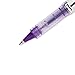 uniball Vision Elite Roller Ball Pen, Stick, Bold 0.8 Mm, Purple Ink, White/purple Barrel