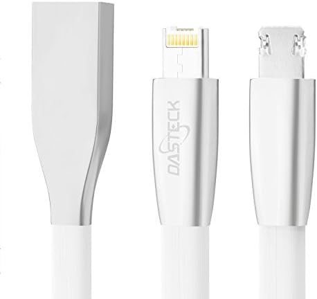 USB Cable, Dasteck 2 in 1 Micro USB and Lightning to USB Cable | Best USB Charging Cord &amp; Data Cable for IOS &amp; Android | High Speed USB 2.0 A Male to Micro B Sync and Charging Cable