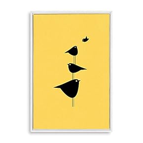 Framed Canvas Wall Art for Living Room, Bedroom Simple Style Theme Canvas Prints for Home Decoration Ready to Hang - 16x24 inches