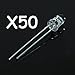 Bluecell 50 PCS Green LED Electronics 5mm Bulb light