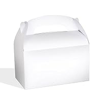 White Bright Color Treat Boxes (Pack of 12) - Play Kreative TM (White)