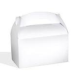 White Bright Color Treat Boxes (Pack of 12) - Play Kreative TM (White)