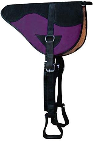 Showman Suede Leather Bareback Pad with Kodel Fleece Bottom with Stirrups and Girth