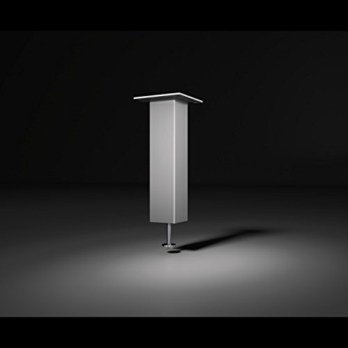 Bar-Konsole CAPRI gerade | 50x50 mm | Aluminium silber | Höhe: 170 mm | 1 Stück – Bild 3