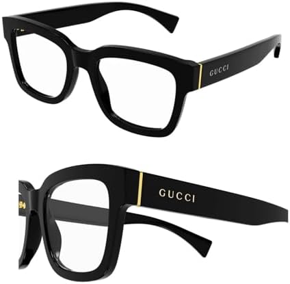 Gucci GG1863O Squared Shape GG Interlocking Logo Eyeglasses with