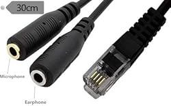 RJ9 Adapter Cable, Traodin Double 3.5mm to RJ9