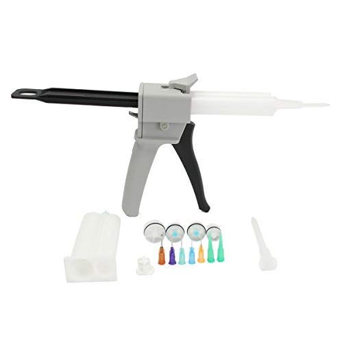 MASUNN E450Ml Epoxy Resin Gun Dispenser Static Mixer Mixing Nozzle Gun Applicator Tools