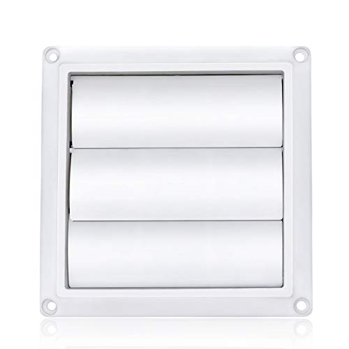 2 PACK Funmit 4 Inch Louvered Dryer Vent Cover Outdoor Including Metal