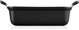 LE CREUSET Heritage Rectangular Dish Stoneware 19 cm Matte Black 1.1L view 4