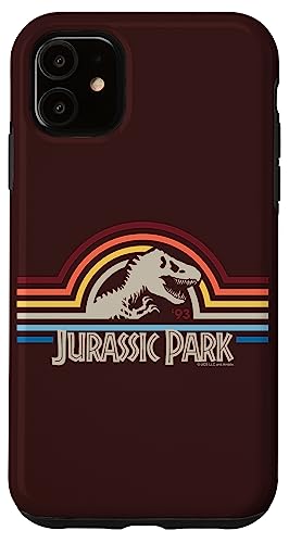 Jurassic Park Retro Rainbow Logo Case for iPhone 11