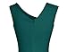 MUXXN Women's Vintage 1950s Style Sleeveless V Neck Midi Business Wear to Work Pencil Dress Dark Green XL