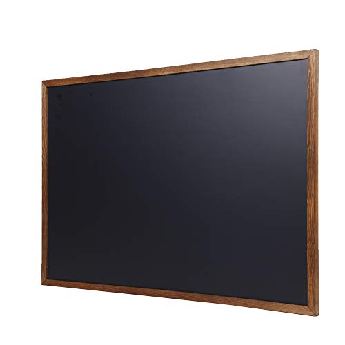 Wood Framed Chalkboard - Large Premium Magnetic 36 x 24 Rustic Chalk Board, Great with Regular or Liquid Chalk Markers, Nonporous Wall Hanging Blackboard Sign
