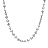 4mm Durable Solid Stainless Steel Smooth Beaded Ball Chain Necklace