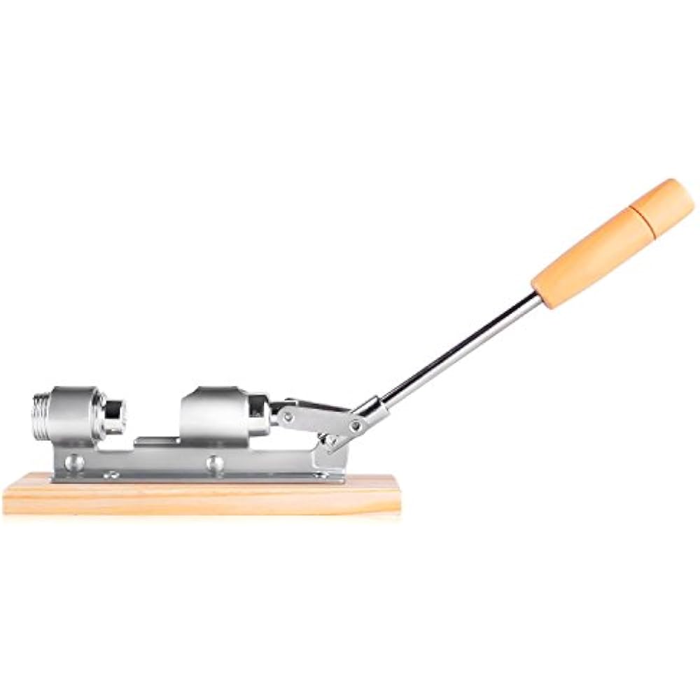 Good Heavy Duty Pecan Nut Cracker Tool With 4 Picks, Wood Base & Handle