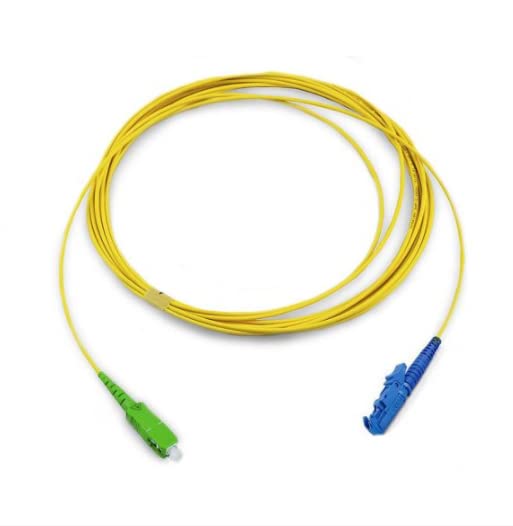 CHB Rugged 3 Meter Simplex Fibre Optic Patch Cable SC LC FC ST E2000 APC UPC Single Mode OS2 9/125 Yellow Patch Lead 3mm Fiber Patchcord (SC/APC - E2000/UPC)