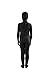 Full Bodysuit Kids Open Face Costume Spandex Stretch Zentai Child Suit (Small, Black)