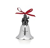 Wallace 2017 Silver Plated Santa Bell Ornament, 26th Edition