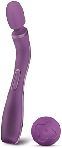 New Sola Sync Wellness Wireless Remote Waterproof Premium Silicone Rechargeable Ergonomic Full-Body Massage Wand + Includes a Free Inttimo Aromatherapy Massage Oil 4 oz