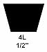 Browning 4L520 FHP V-Belts, L Belt Section, 51 Pitch