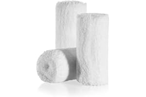 Cotton Gauze Roll-kerlix Gauze Bandage Rolls -6 Rolls-STERILE- 6 Ply - 4 Inches X 12 feet-Superabsorbent- Ideal for Diabetes 