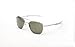 Randolph Aviator Polarized Sunglasses,Matte Chrome/Grey 55 mm