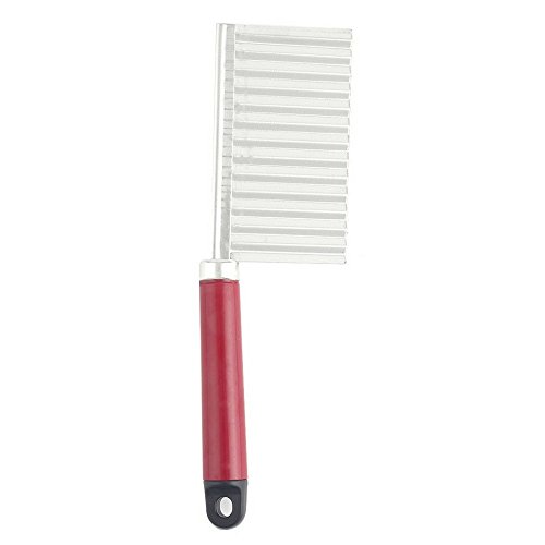 Vepson Plastic and Stainless Steel Vegetables Wave Knife for Slicing and Cutting(Multicolour)