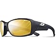 Julbo Whoops Performance Sunglasses, Matte Black/White Frame - REACTIV 1-3 Yellow Light Amplifier Lens