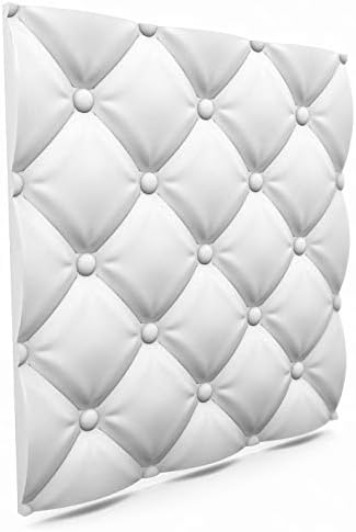 New 3D Decorative Wall Panels - 3D Wall Boards - 3D Wall Cladding - Premium - Pillows - 600 x 600 mm (Pack 9 pcs / 3,24 sqm)